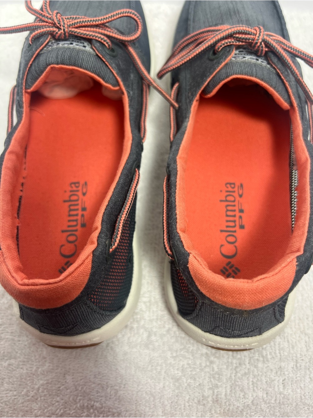 Columbia PFG Delray Loco II Women’s Boat Shoes Graphite/Coral Size 8.5 Casual - Picture 10 of 11
